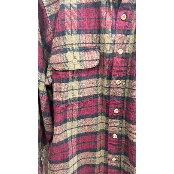 Vintage Field & Stream Mens Long Sleeve Button-Down Flannel Shirt Size M - Picture 4 of 6